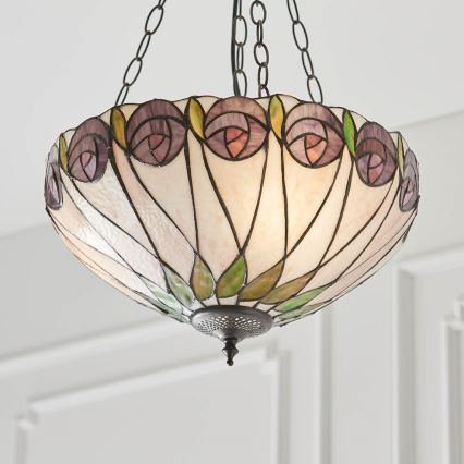 Endon 64175 - Ljuskrona på kedja HUTCHINSON 3xE27/60W/230V diameter 40 cm