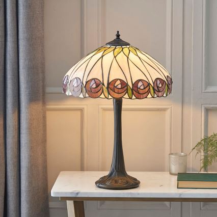 Endon 64177 - Bordslampa HUTCHINSON 1xE27/60W/230V diameter 40 cm