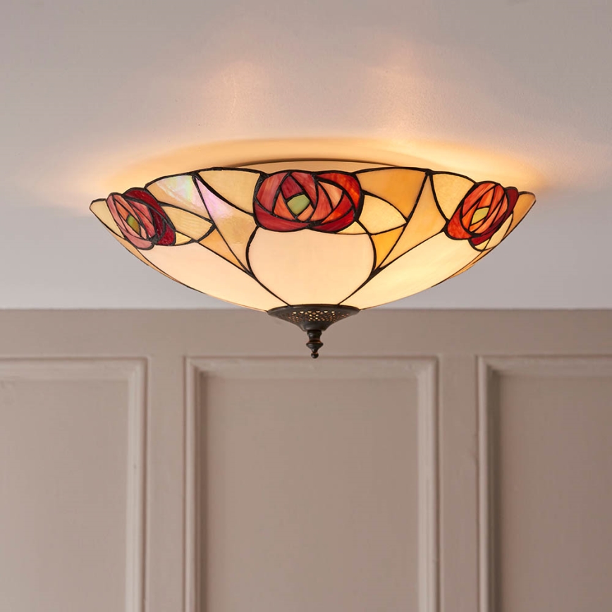 Endon 64182 - Taklampa INGRAM 2xE27/60W/230V diameter 45 cm