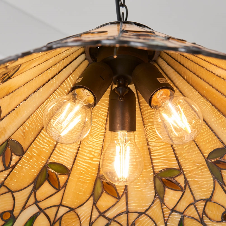 Endon 64194 - Ljuskrona på kedja JAMELIA 3xE27/60W/230V diameter 50 cm
