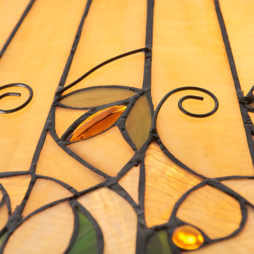 Endon 64194 - Tiffany-ljuskrona JAMELIA, kedjeupphängd, 3xE27/60W/230V Ø 50 cm