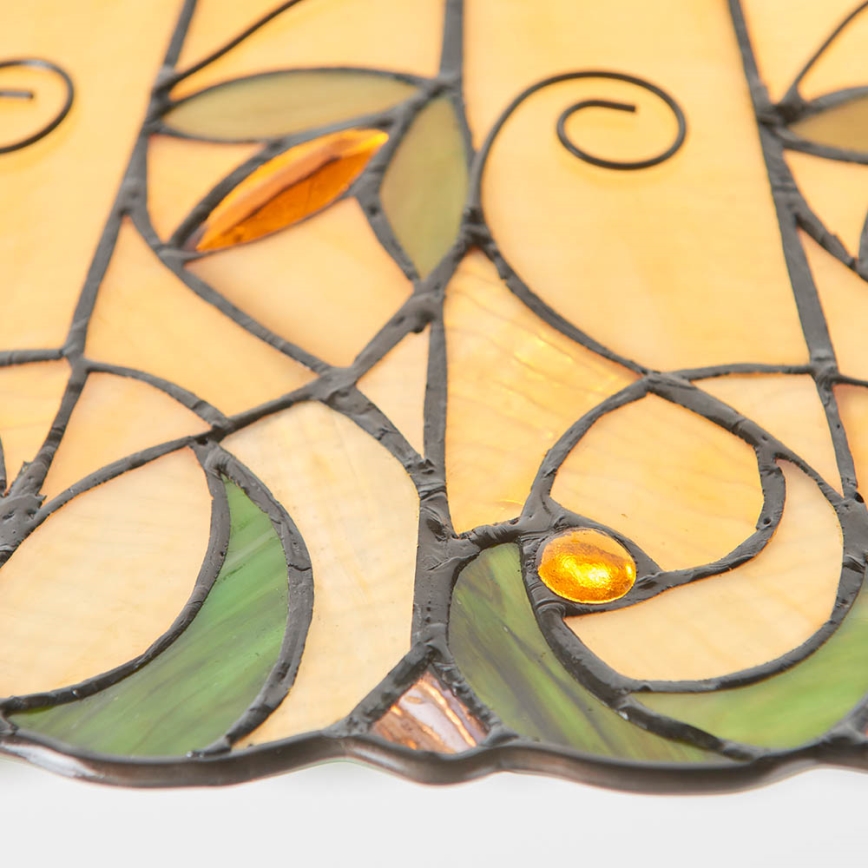 Endon 64194 - Tiffany-ljuskrona JAMELIA, kedjeupphängd, 3xE27/60W/230V Ø 50 cm