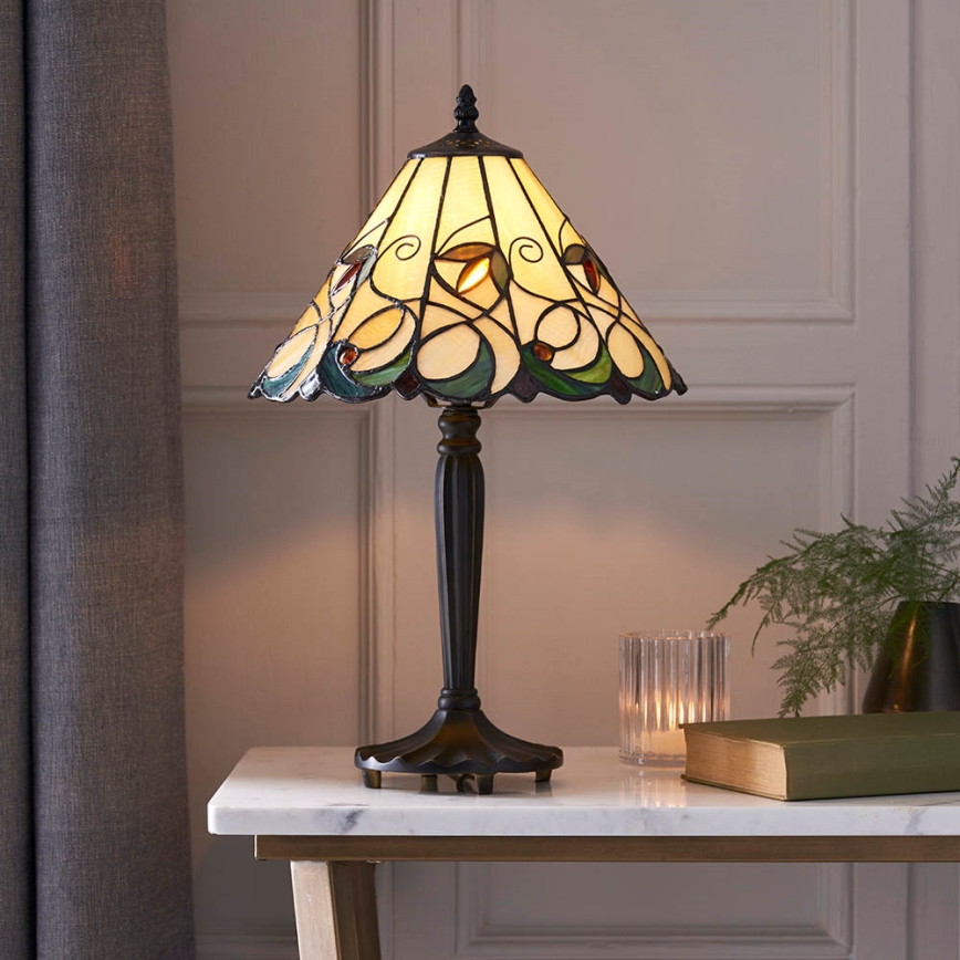 Endon 64195 - Bordslampa JAMELIA 1xE27/60W/230V Ø 31 cm