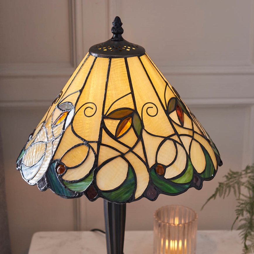Endon 64195 - Bordslampa JAMELIA 1xE27/60W/230V Ø 31 cm