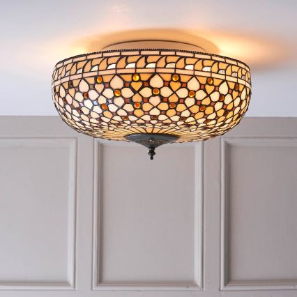 Endon 64276 - Taklampa MILLE FEUX 2xE27/60W/230V diameter 45 cm