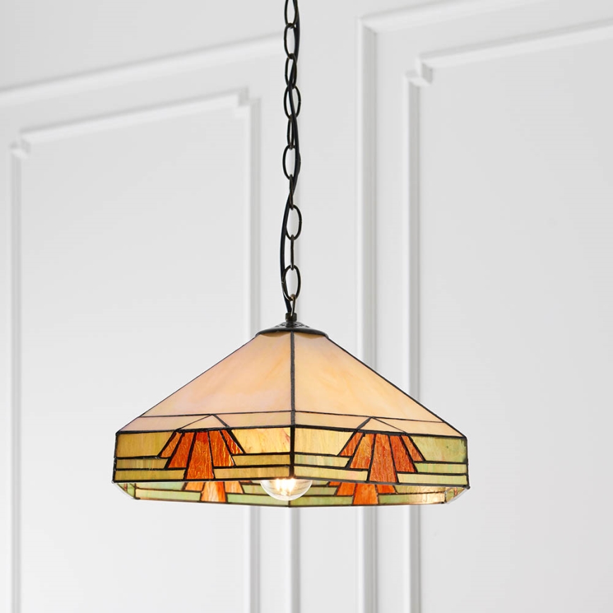Endon 64285 - Ljuskrona på kedja NEVADA 1xE27/60W/230V diameter 35 cm