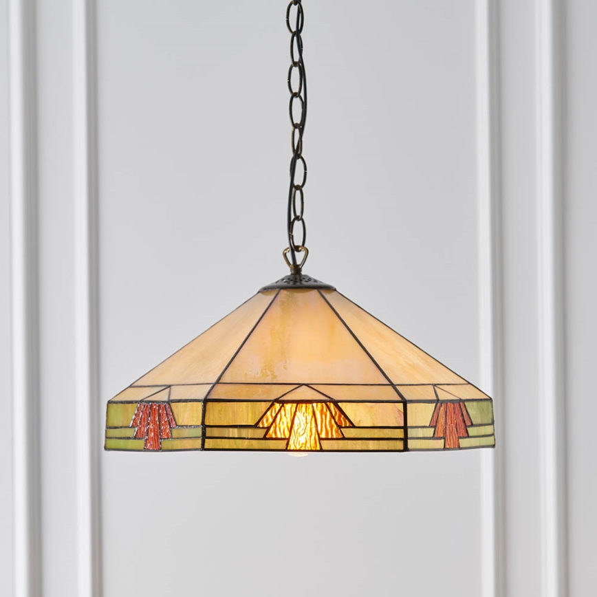 Endon 64285 - Ljuskrona på kedja NEVADA 1xE27/60W/230V diameter 35 cm