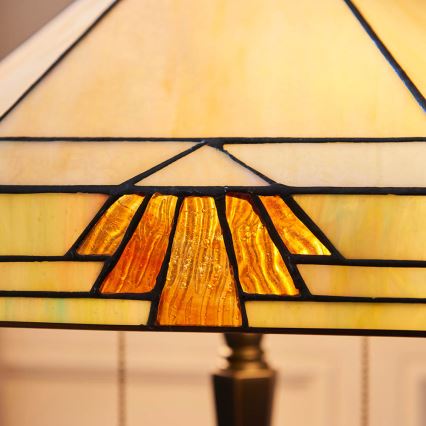 Endon 64286 - Bordslampa NEVADA 2xE27/60W/230V diameter 40 cm