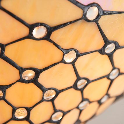 Endon 64300 - Påbyggd taklampa Tiffany PEARL 3xE27/60 W/230 V Ø 37 cm