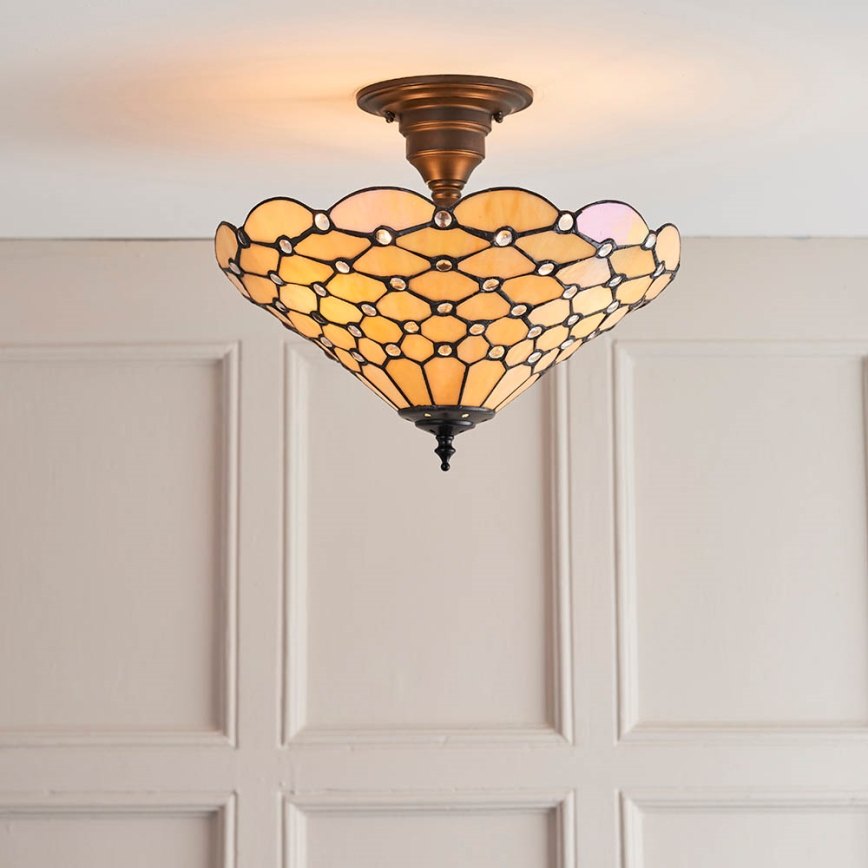 Endon 64300 - Ytmonterad ljuskrona PEARL 3xE27/60W/230V diameter 37 cm