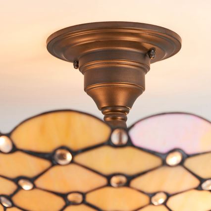 Endon 64300 - Ytmonterad ljuskrona PEARL 3xE27/60W/230V diameter 37 cm