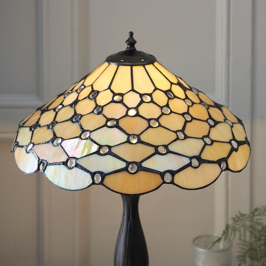 Endon 64301 - Bordslampa PEARL 1xE27/60W/230V diameter 37 cm