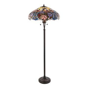 Endon 64323 - Golvlampa SULLIVAN 2xE27/60W/230V Ø 56 cm
