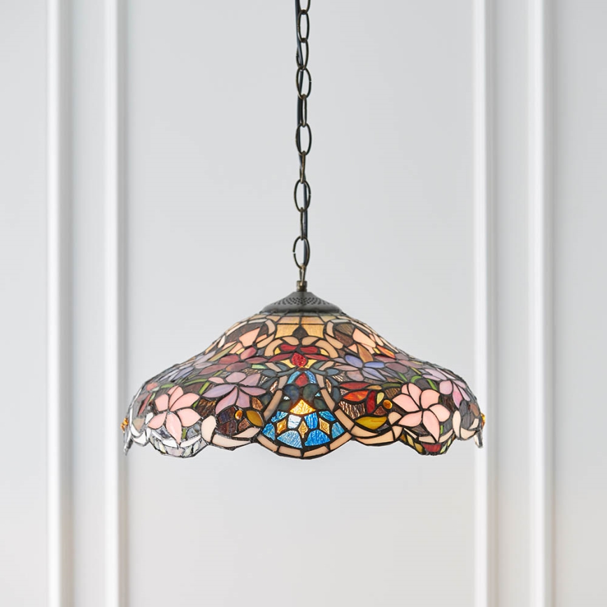 Endon 64325 - Kronlampa med kedja SULLIVAN 1xE27/60W/230V Ø 40 cm