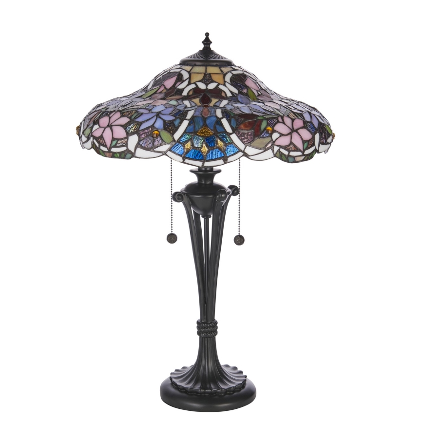 Endon 64326 - Bordslampa SULLIVAN 2xE27/60W/230V diameter 40 cm