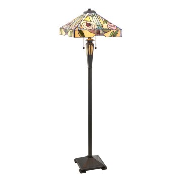 Endon 64383 - Golvlampa WILLIOW 2xE27/60W/230V Ø 42,5 cm