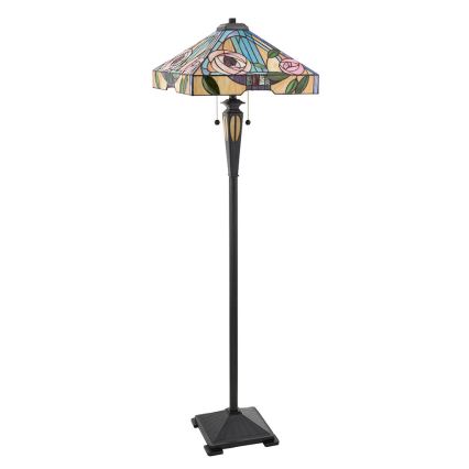 Endon 64383 - Golvlampa WILLIOW 2xE27/60W/230V Ø 42,5 cm
