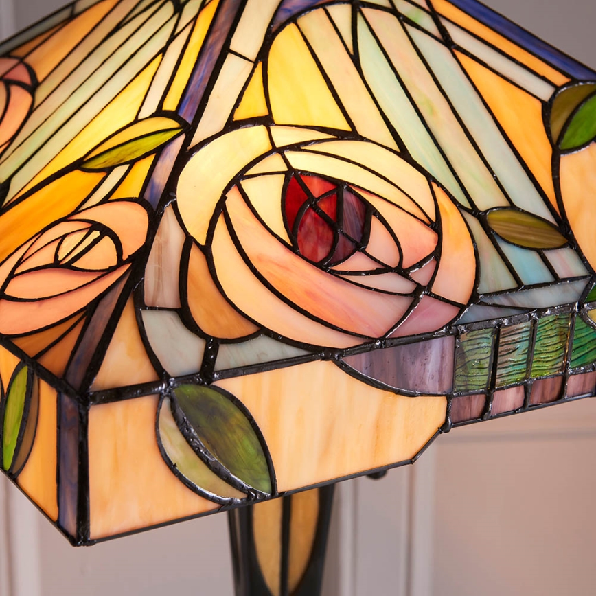 Endon 64383 - Golvlampa WILLIOW 2xE27/60W/230V Ø 42,5 cm