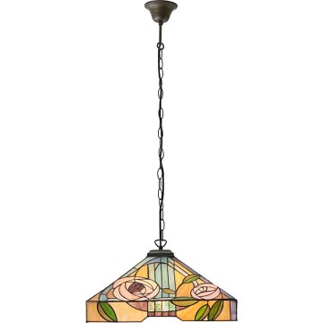 Endon 64384 - Tiffany WILLOW taklampa med kedja 3xE27/60W/230V
