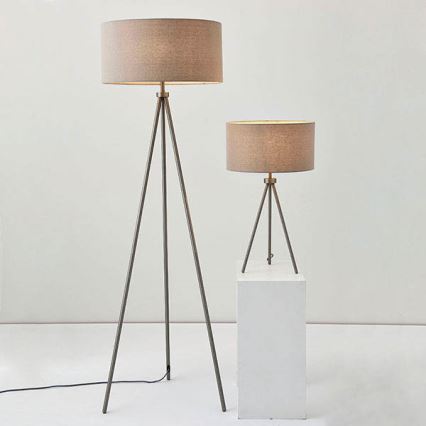 Endon 66987 - Golvlampa TRI 1xE27/60W/230V beige