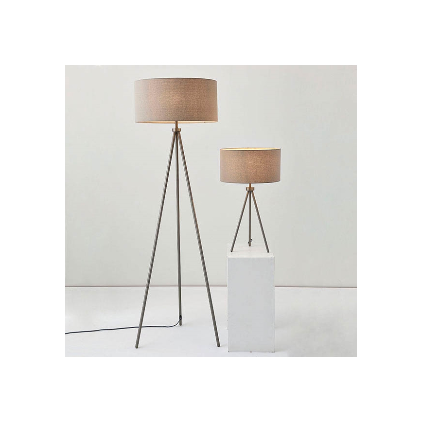 Endon 66987 - Golvlampa TRI 1xE27/60W/230V beige