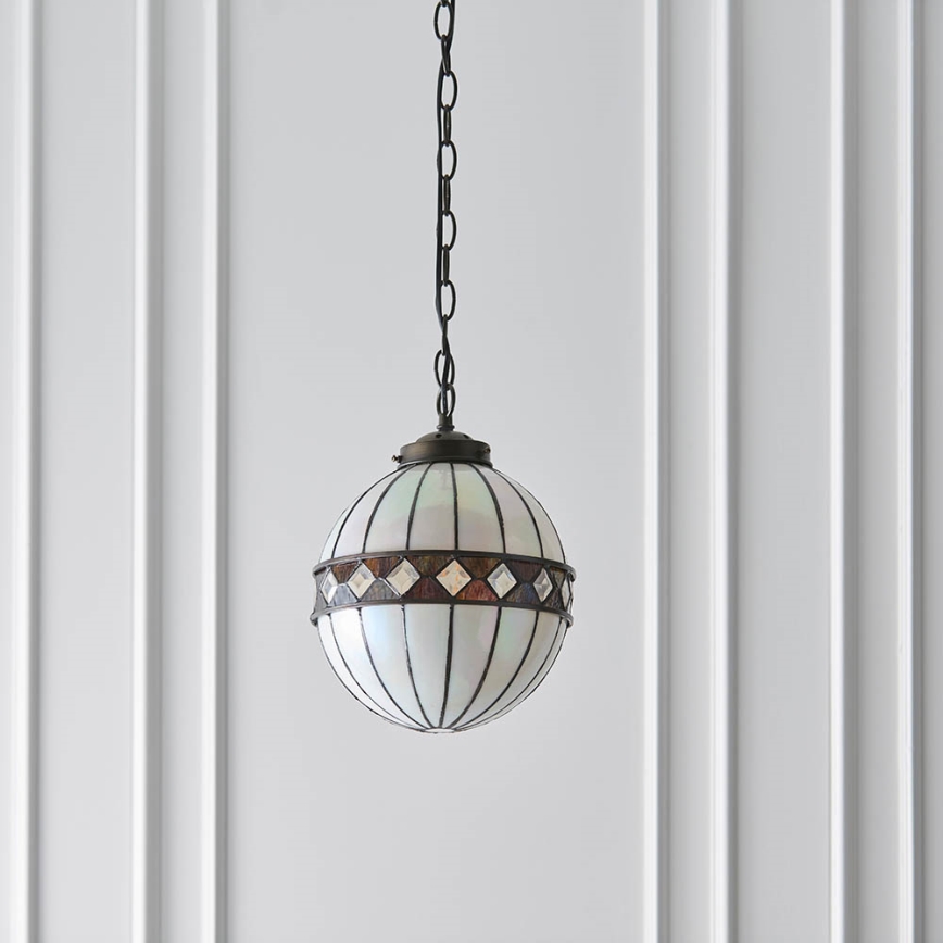 Endon 67044 - Ljuskrona på kedja FARGO 1xE14/40W/230V diameter 25,5 cm