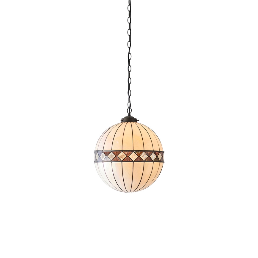 Endon 67045 - Ljuskrona på kedja FARGO 1xE27/60W/230V diameter 40 cm