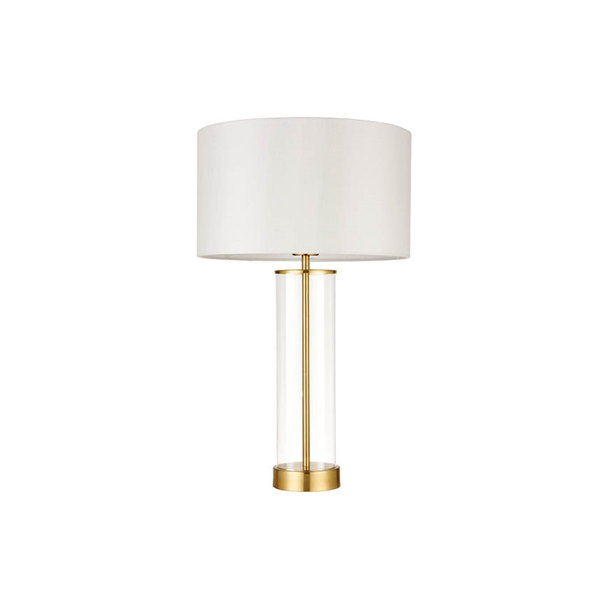 Endon 68802 - Dimmbar touchstyrd bordslampa LESSINA 1xE27/10W/230V guld/vit