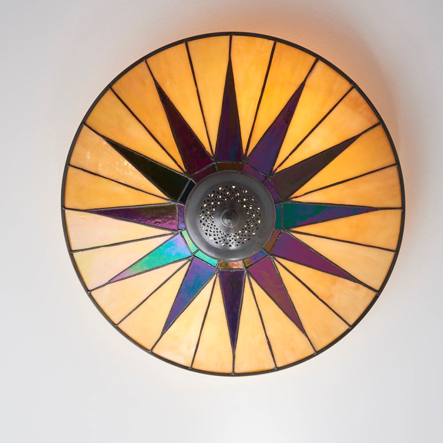 Endon 70240 - Taklampa DARK STAR 2xE27/40W/230V diameter 49 cm