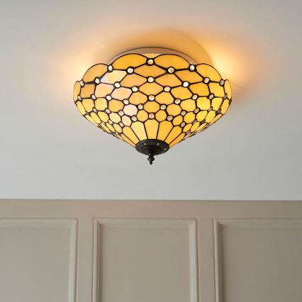 Endon 70242 - Taklampa PEARL 2xE27/60W/230V diameter 37 cm