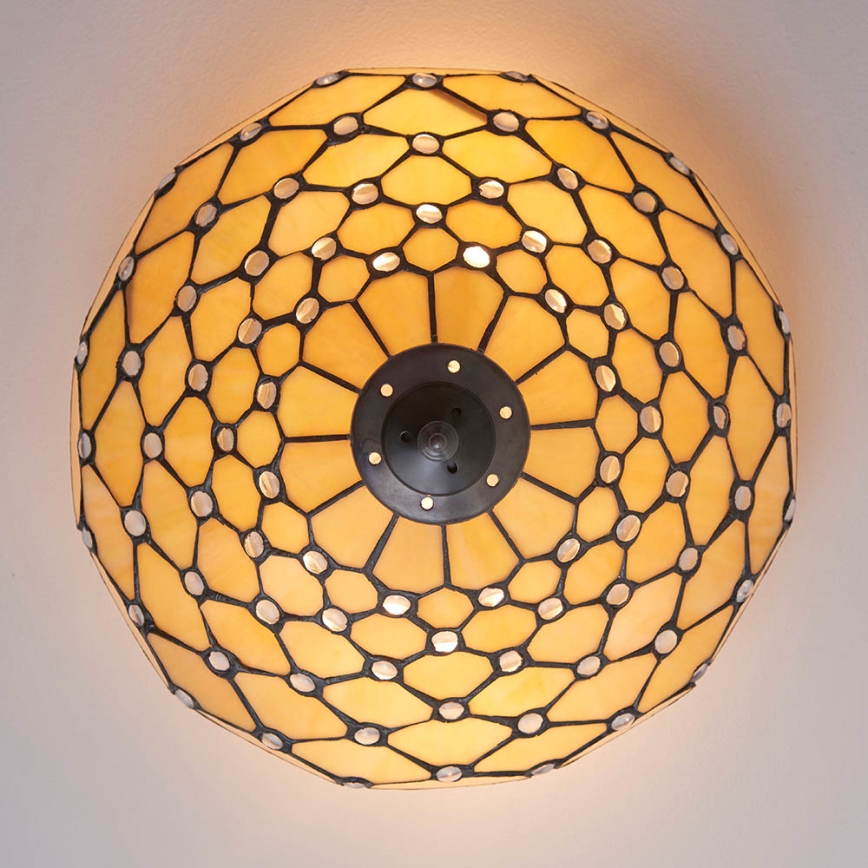 Endon 70242 - Taklampa PEARL 2xE27/60W/230V diameter 37 cm
