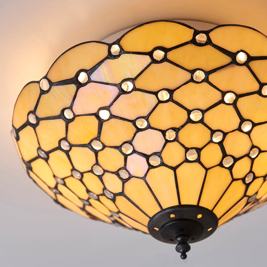 Endon 70242 - Taklampa PEARL 2xE27/60W/230V diameter 37 cm