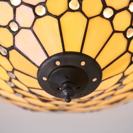 Endon 70242 - Taklampa PEARL 2xE27/60W/230V diameter 37 cm