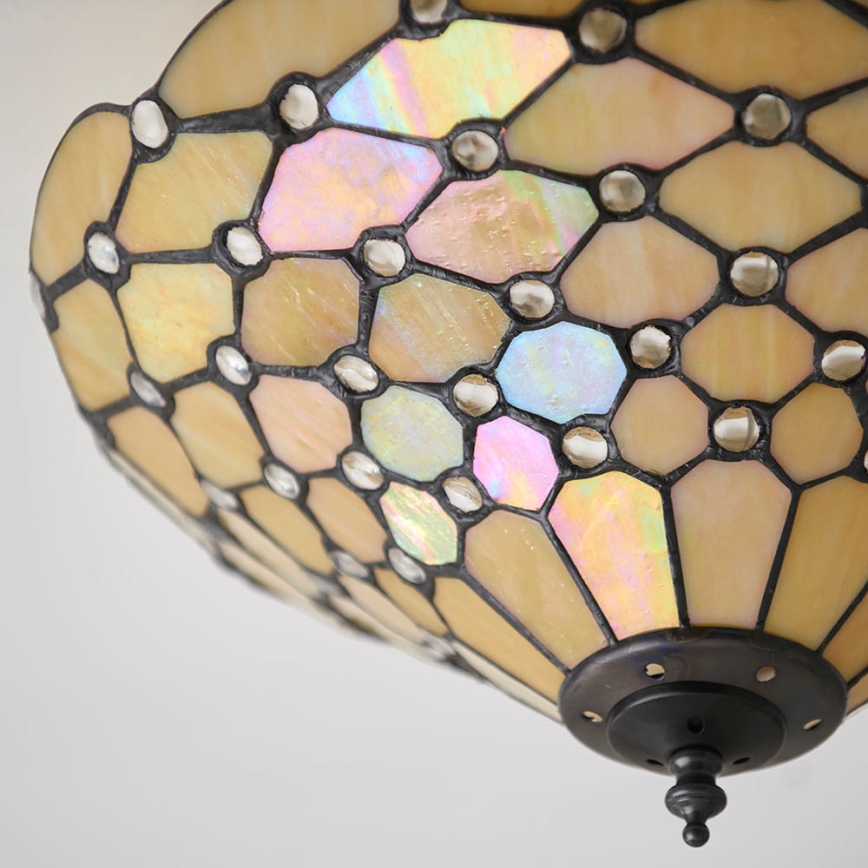 Endon 70242 - Taklampa PEARL 2xE27/60W/230V diameter 37 cm