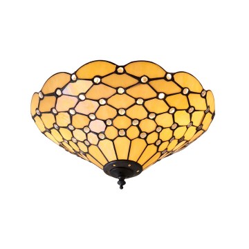 Endon 70242 - Taklampa Tiffany PEARL 2xE27/60W/230V Ø 37 cm