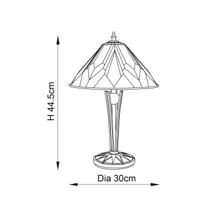 Endon 70365 - Bordslampa ASTORIA 1xE14/40W/230V diameter 30 cm