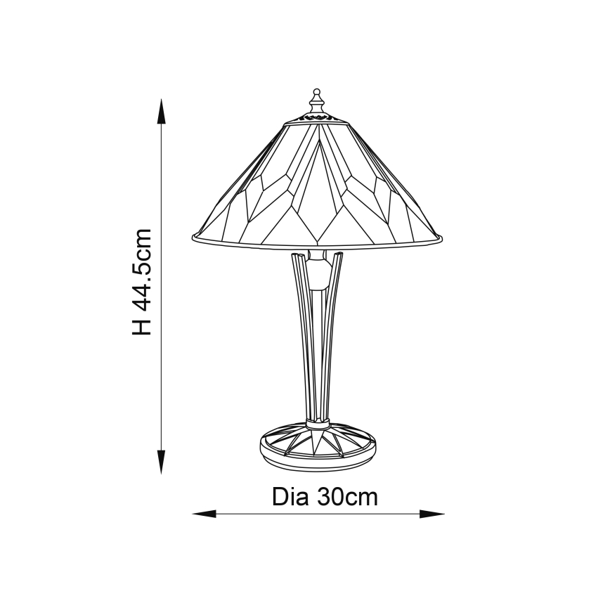 Endon 70365 - Bordslampa ASTORIA 1xE14/40W/230V diameter 30 cm