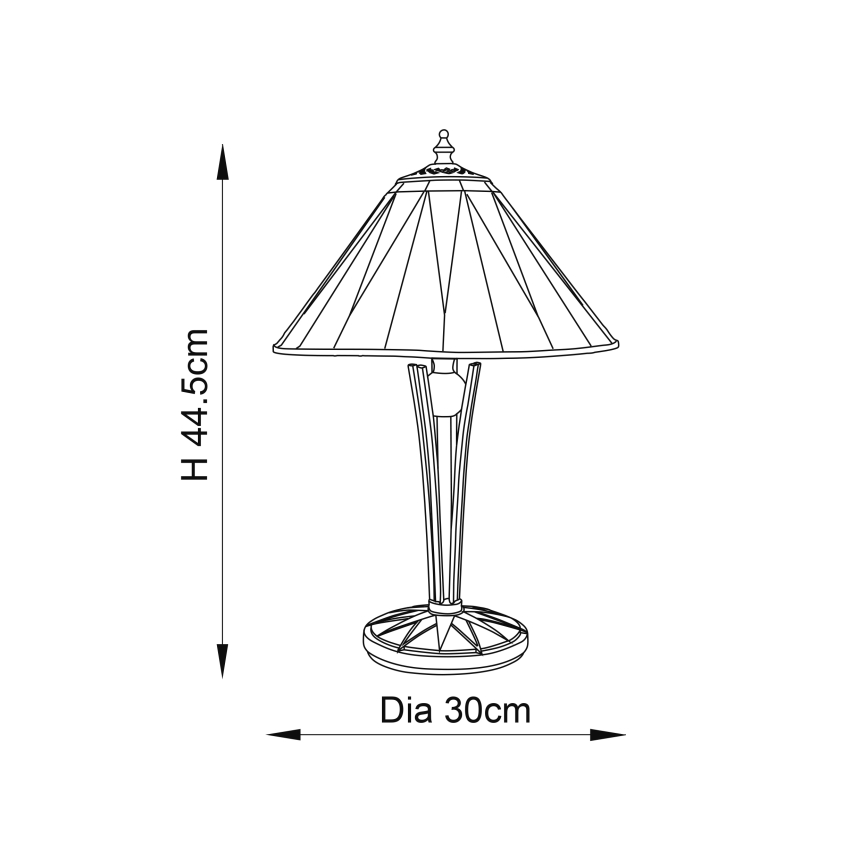 Endon 70367 - Bordslampa DARK STAR 1xE14/40W/230V diameter 30 cm