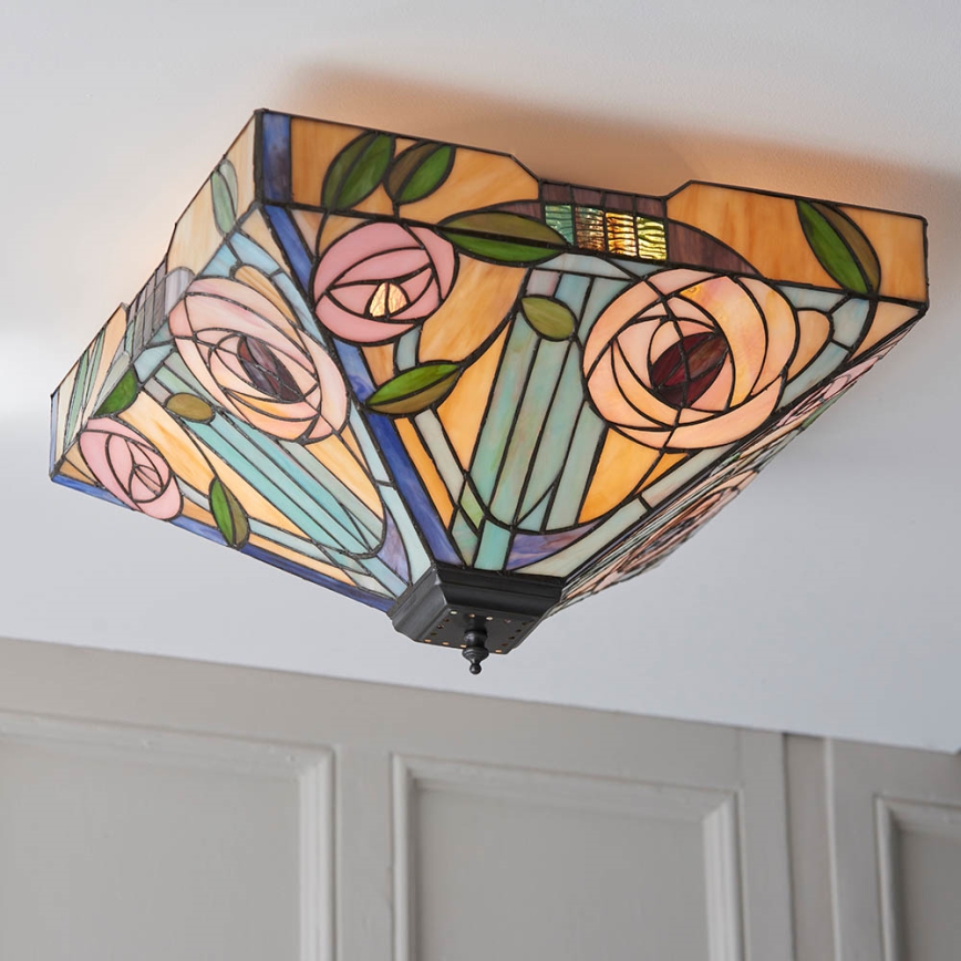 Endon 70698 - Taklampa WILLOW 2xE27/60W/230V