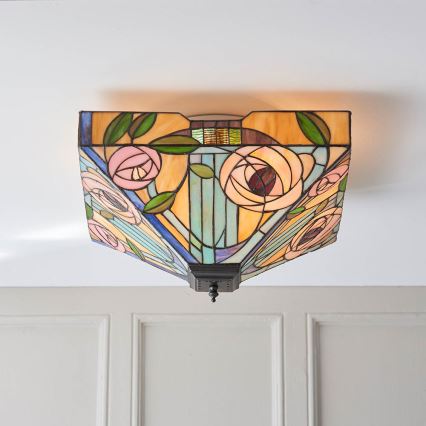Endon 70698 - Taklampa WILLOW 2xE27/60W/230V
