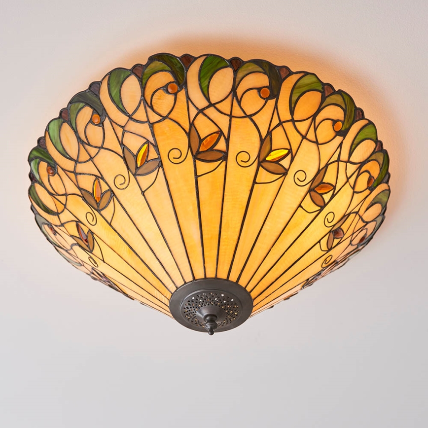 Endon 70706 - Taklampa JAMELIA 2xE27/60W/230V diameter 50 cm