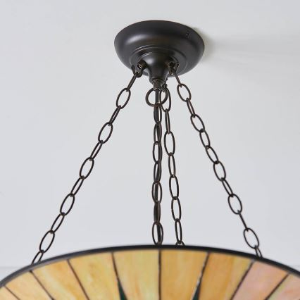 Endon 70754 - Ljuskrona på kedja DARK STAR 3xE27/60W/230V diameter 49 cm