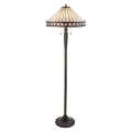 Endon 70936 - Golvlampa FARGO 2xE27/60W/230V Ø 50 cm