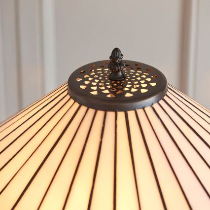 Endon 70936 - Golvlampa FARGO 2xE27/60W/230V Ø 50 cm