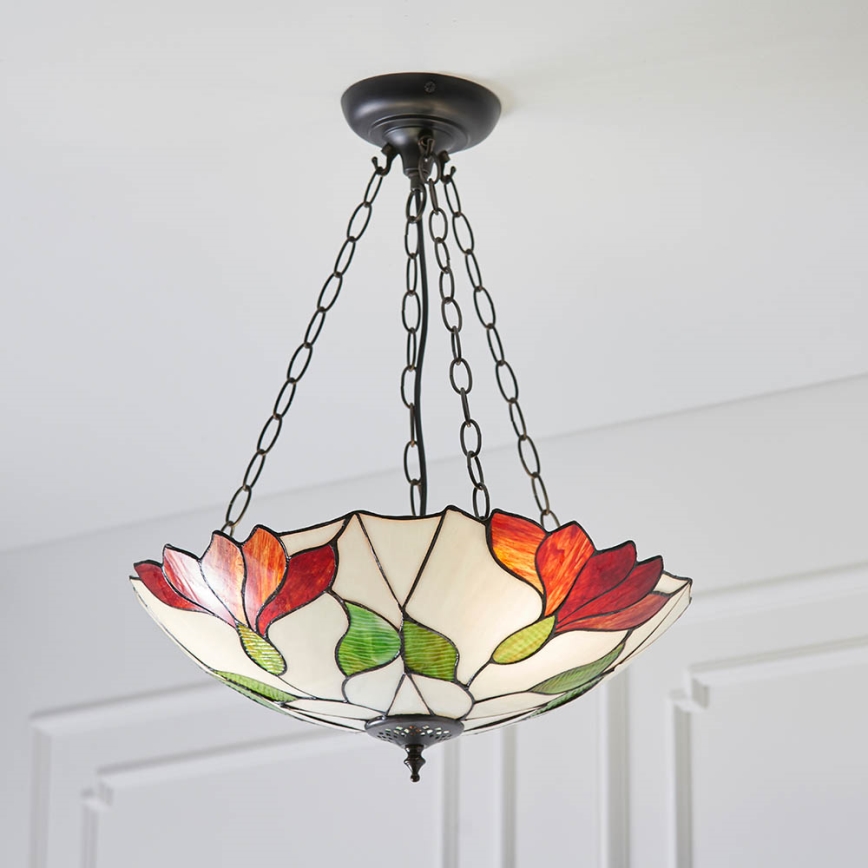 Endon 70946 - Ljuskrona på kedja BOTANICA 3xE27/60W/230V diameter 45 cm