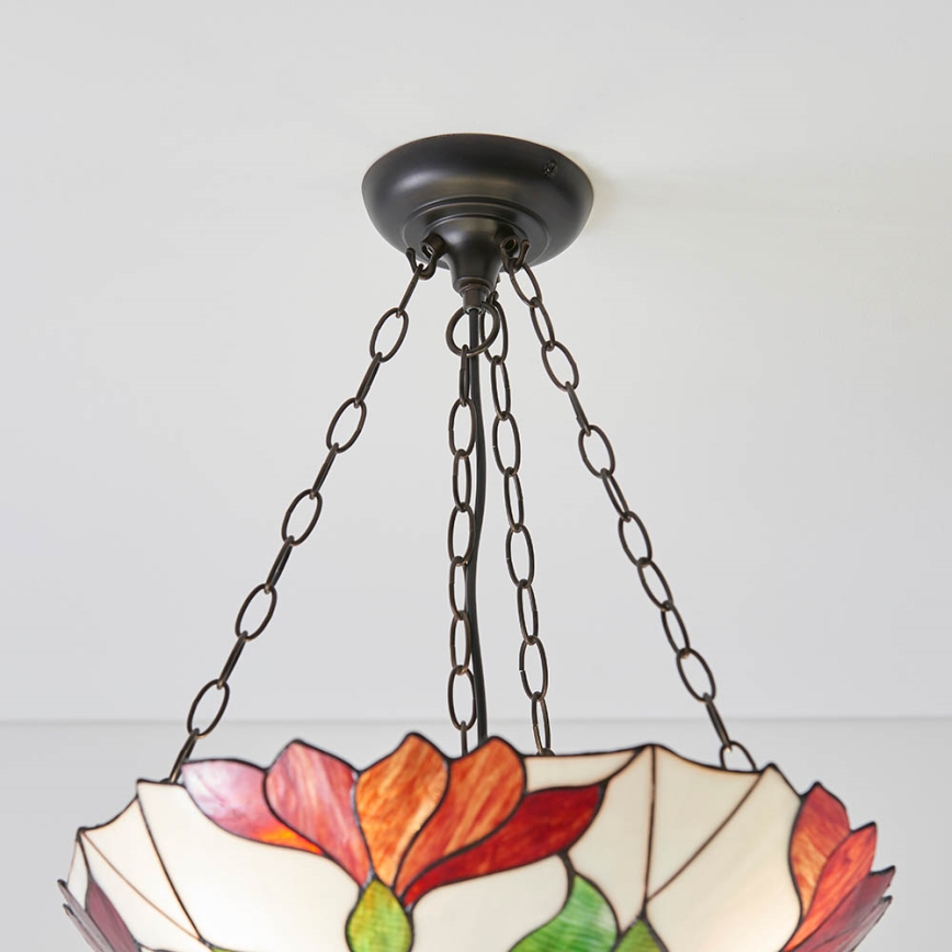 Endon 70946 - Ljuskrona på kedja BOTANICA 3xE27/60W/230V diameter 45 cm