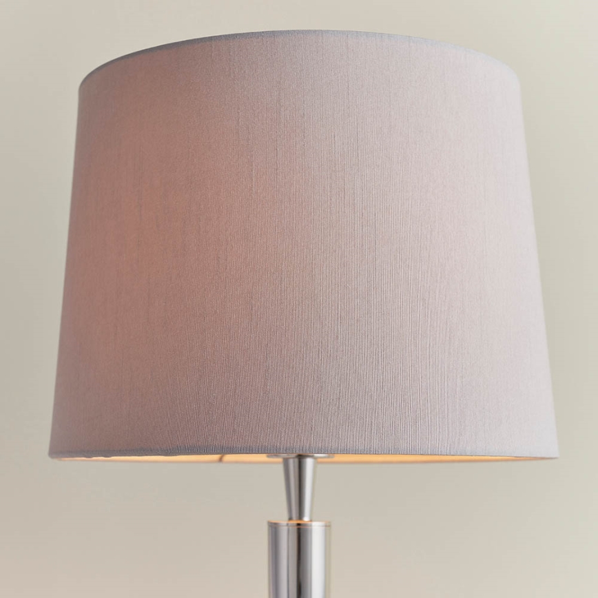 Endon 72175 - Bordslampa med USB-port SYON 1xE14/40W/230V skinande krom/beige