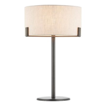 Endon 72631 - Bordslampa HAYFIELD 1xE27/40W/230V brons/grå