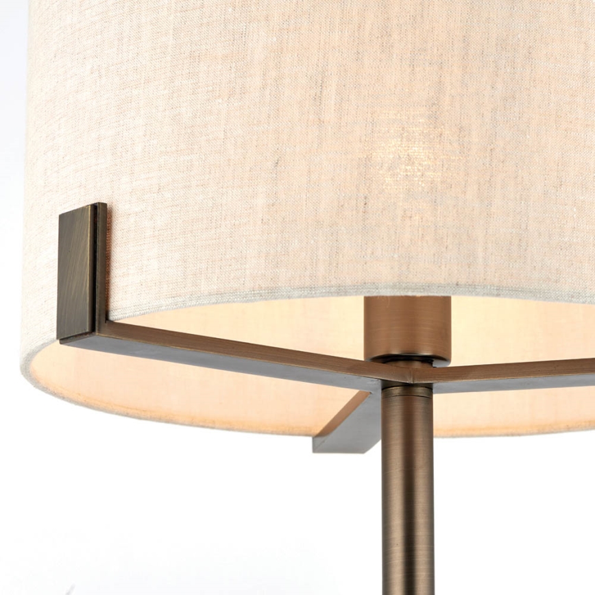 Endon 72631 - Bordslampa HAYFIELD 1xE27/40W/230V brons/grå