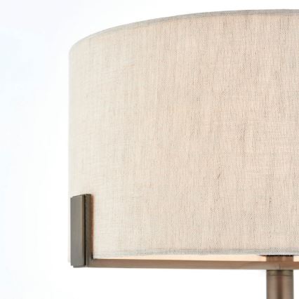 Endon 72631 - Bordslampa HAYFIELD 1xE27/40W/230V brons/grå